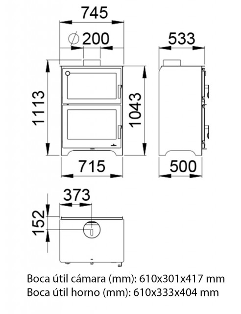 Chimenea y Horno a Leña Bronpi Murano