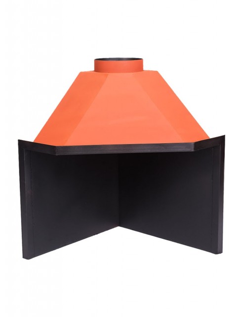 Hogar para Chimenea a Leña Esquinero Clásico Grande