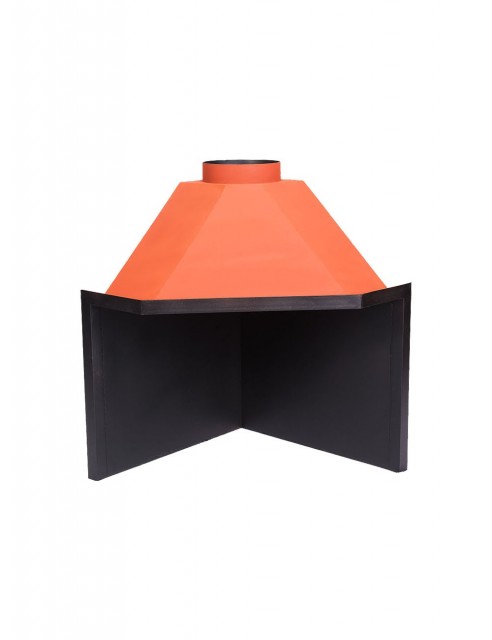 Hogar para Chimenea a Leña Esquinero Clásico Pequeño