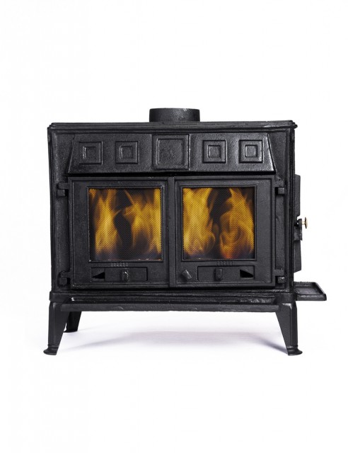 Chimenea a Leña en Hierro Fundido Rectangular