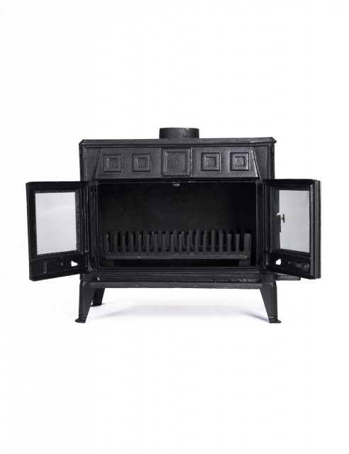 Chimenea a Leña en Hierro Fundido Rectangular