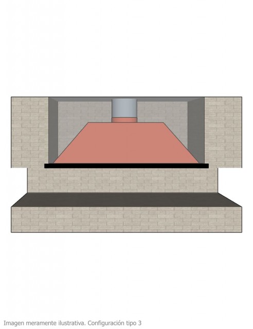 Campana para Chimenea a Leña Central Loft Extra Grande 3