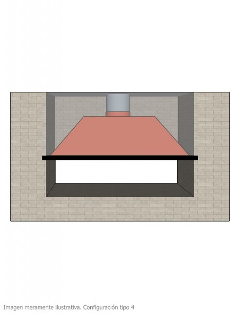 Campana para Chimenea a Leña Central Loft Extra Grande 2