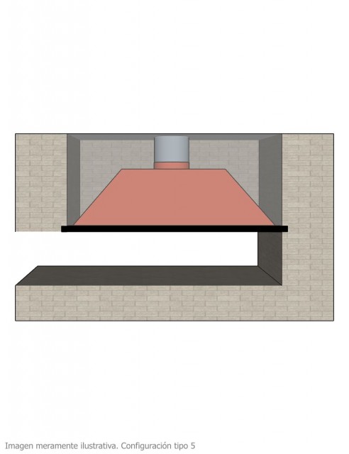 Campana para Chimenea a Leña Central Loft Extra Grande 1