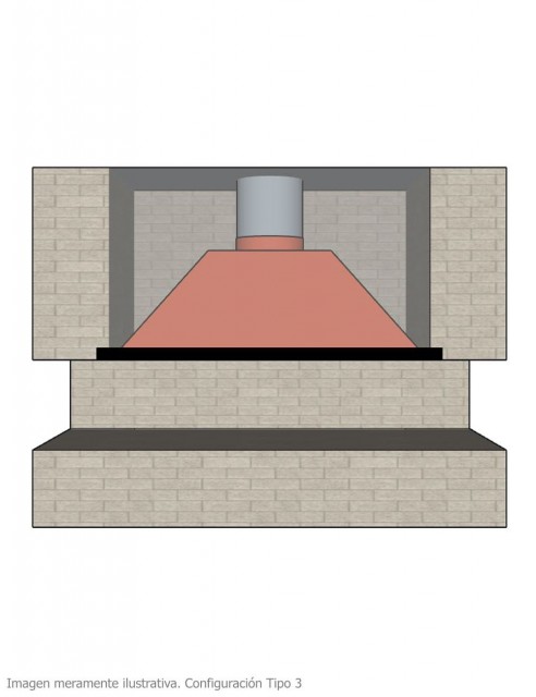 Campana para Chimenea a Leña Central Loft Grande