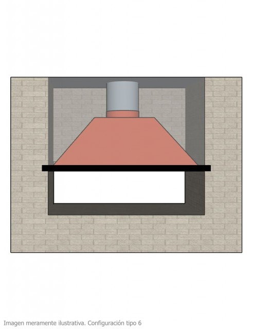 Campana para Chimenea a Leña Central Loft Grande