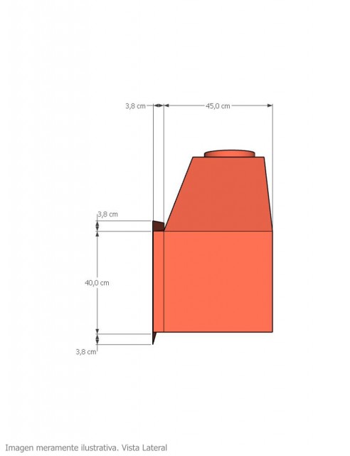 Hogar para Chimenea a Leña Frontal Loft Grande
