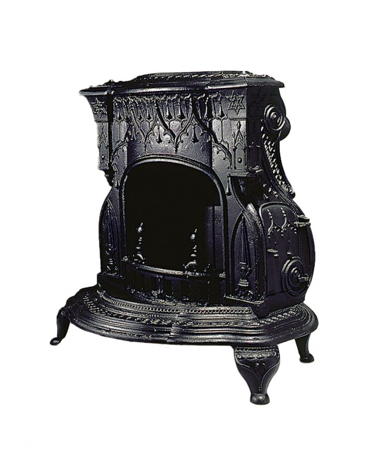 Chimenea a Leña en Hierro Fundido Victoriana