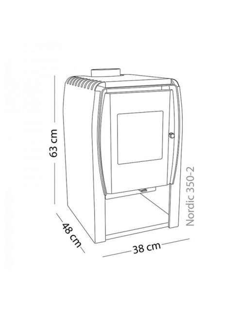 Chimenea a Leña Amesti Nordic 350