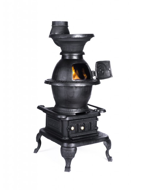 Chimenea y Estufa a Leña en Hierro Fundido Texana Grande