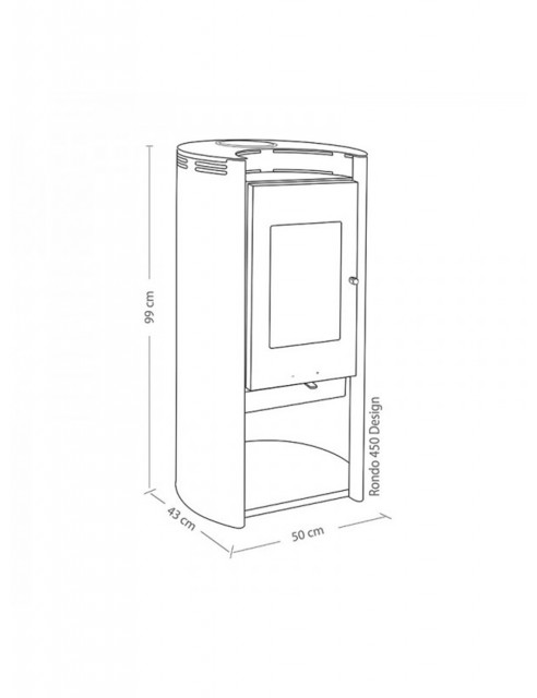 Chimenea a Leña Amesti Rondo 450 Desing