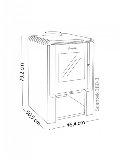 Chimenea a Leña Amesti Scantek 380
