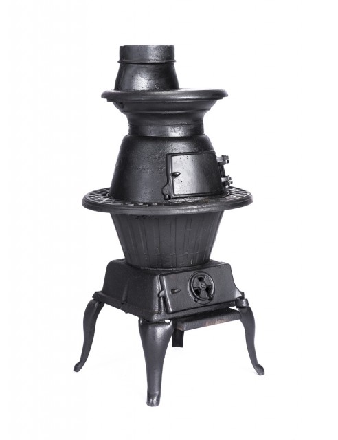 Chimenea y Estufa a Leña en Hierro Fundido Texana Mediana