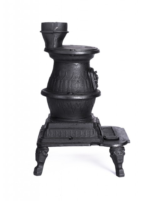 Chimenea y Estufa a Leña en Hierro Fundido Texana Pequeña