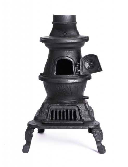 Chimenea y Estufa a Leña en Hierro Fundido Texana Pequeña