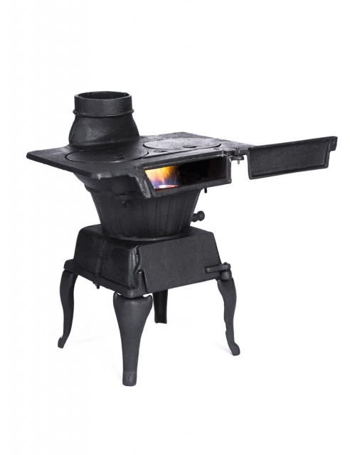 Chimenea y Estufa a Leña en Hierro Fundido Belga