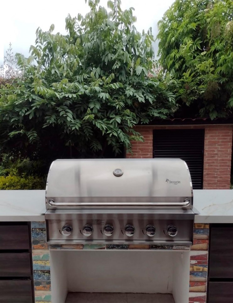 Asador BBQ a Gas de Empotrar 6 Quemadores