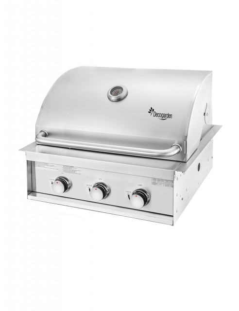 Asador BBQ a Gas de Empotrar 3 Quemadores