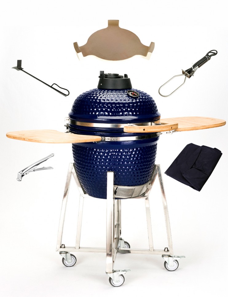Combo Asador Kamado Portátil 23"