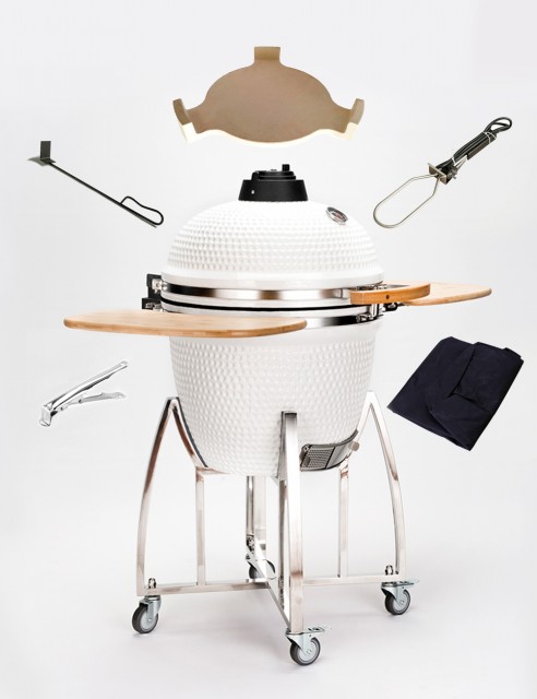 Combo Asador Kamado Portátil 23"