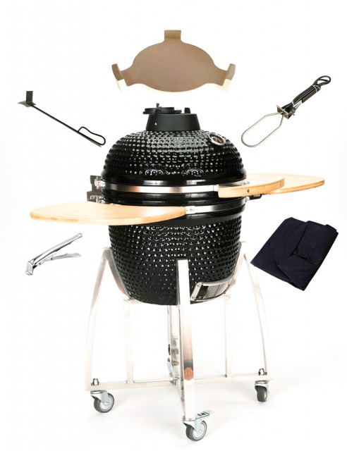Combo Asador Kamado Portátil 23"
