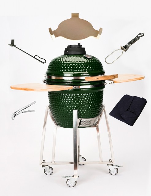 Combo Asador Kamado Portátil 23"