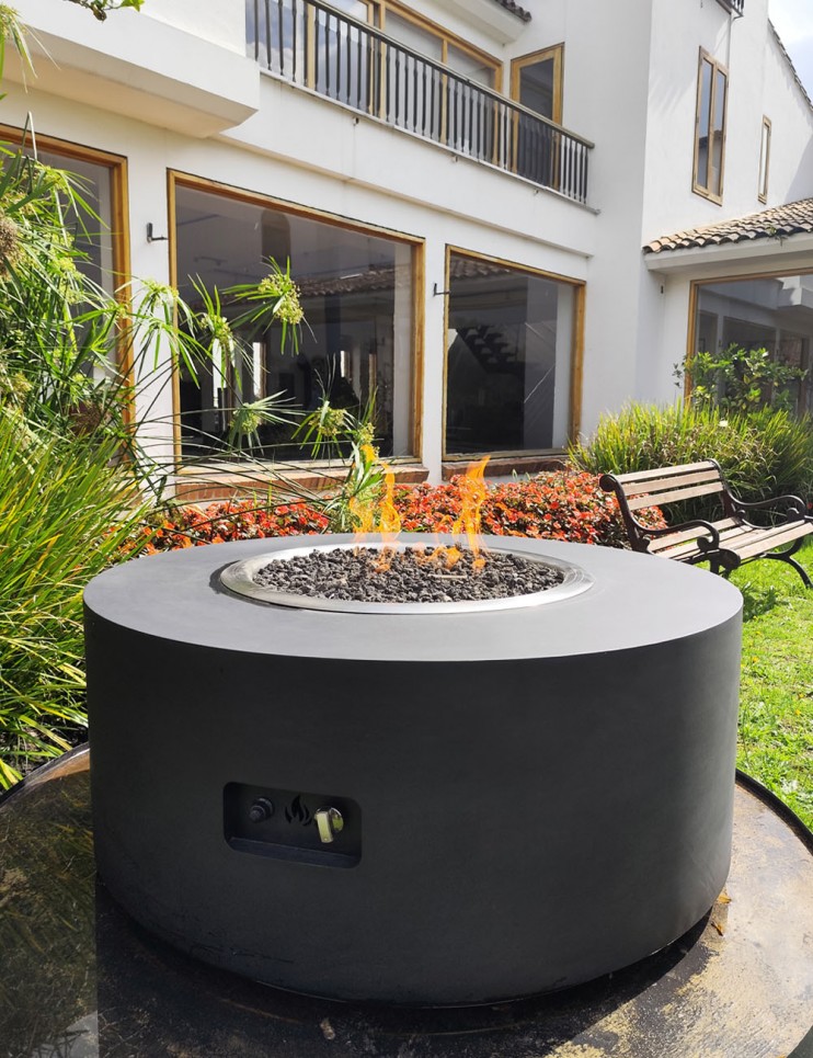 Chimenea de exterior Circular Manual