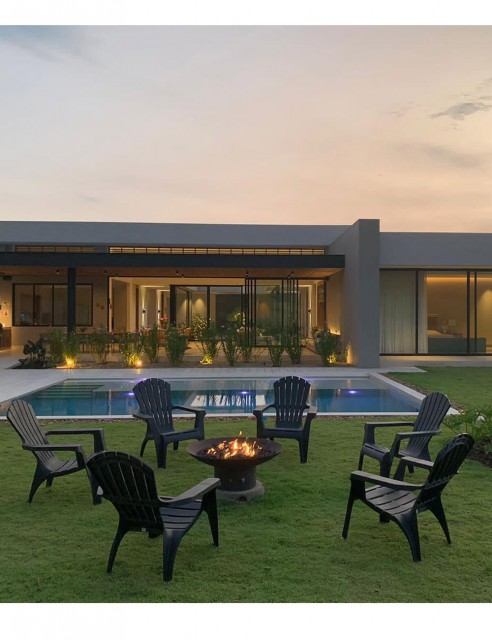 Chimenea de exterior con Paila en Lamina