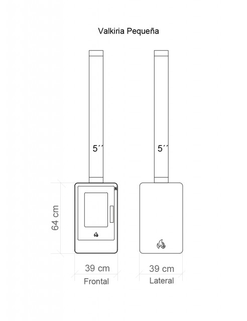 Chimenea a Leña de Valkiria Pequeña