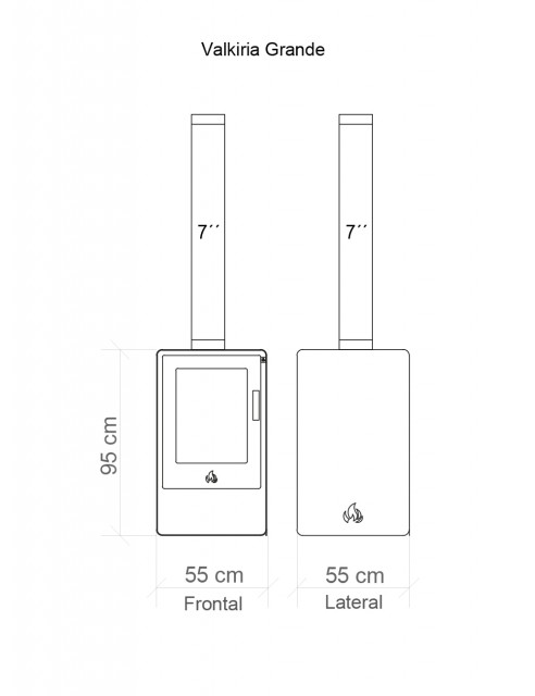 Chimenea a Leña de Valkiria Grande