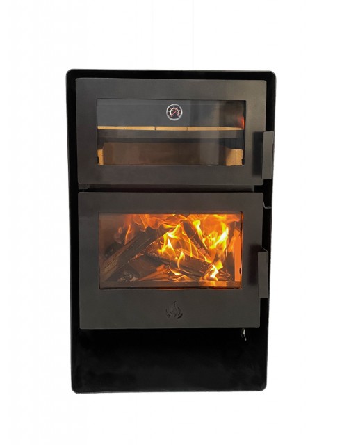 Chimenea y Horno Triple Combustión a Leña Miura Mediana