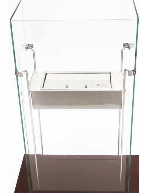 Chimenea de Bioetanol Loft Vidrio Madera