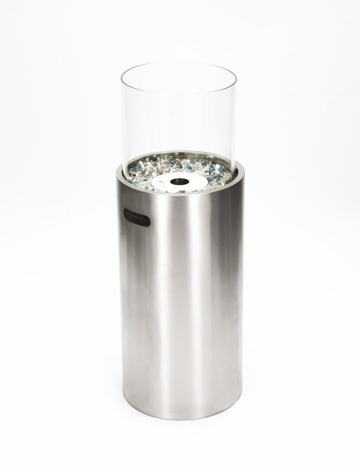 Chimenea de Bioetanol Rondo Alto Acero