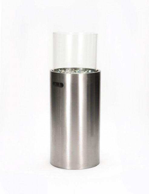 Chimenea de Bioetanol Rondo Alto Acero