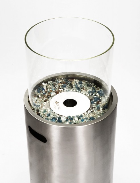 Chimenea de Bioetanol Rondo Alto Acero